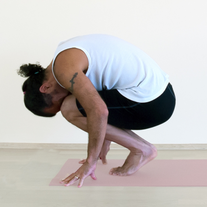 Bent knees / forehead to knee